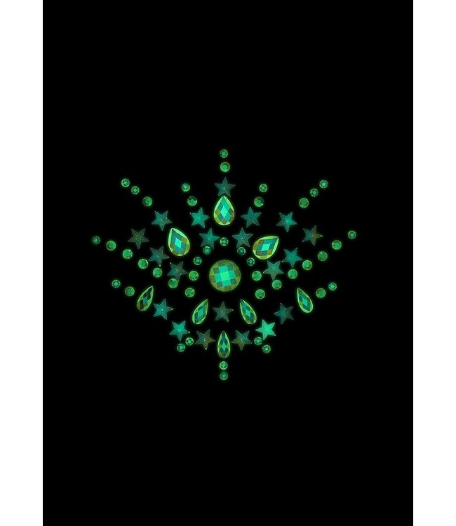 Ouch! Glow in the Dark Leuchtende Bling-Sticker für Brüste – Glamour für jeden Anlass