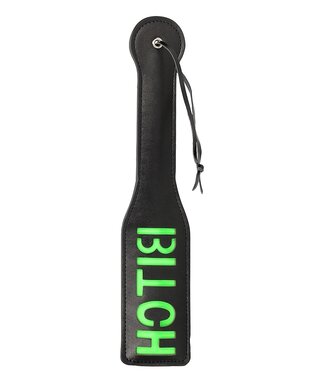 Ouch! Glow in the Dark Glow in the Dark Bitch Paddle: Neon Bondage for Dazzling Nights