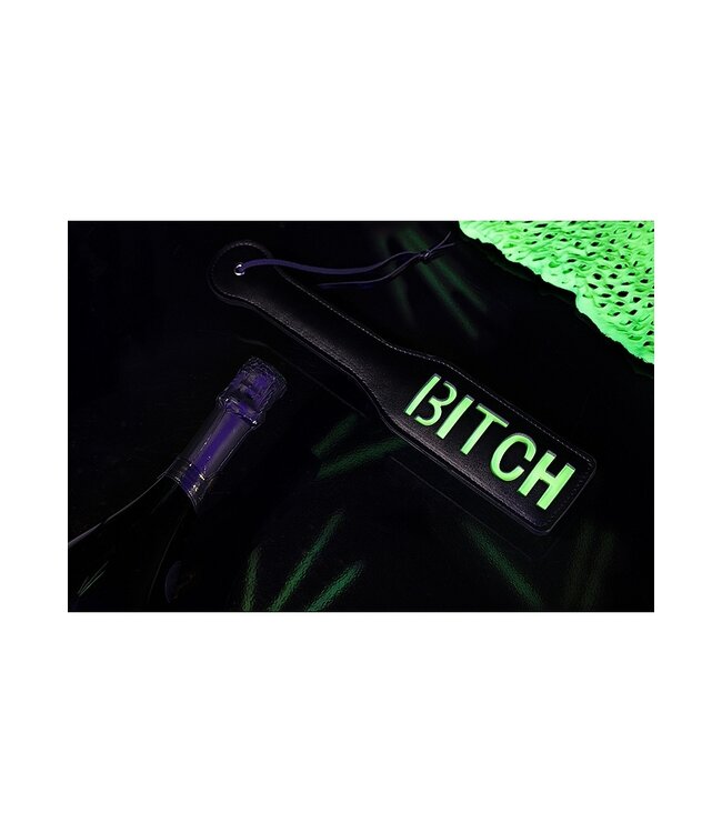 Ouch! Glow in the Dark Neon Bondage Paddle Glow: Fluoreszierendes Design für heiße Nächte