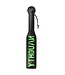 Ouch! Glow in the Dark Glow in the Dark Bondage Paddle – Fluorescerend Neon Groen Met Omgekeerd NAUGHTY-Logo