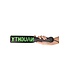 Ouch! Glow in the Dark Glow in the Dark Bondage Paddle – Fluorescerend Neon Groen Met Omgekeerd NAUGHTY-Logo
