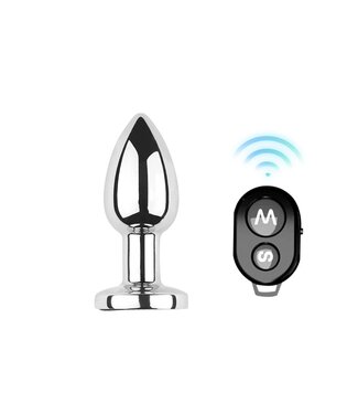 Luxury Vibrating Steel Butt Plug - Small & Powerful for Ultimate Pleasure