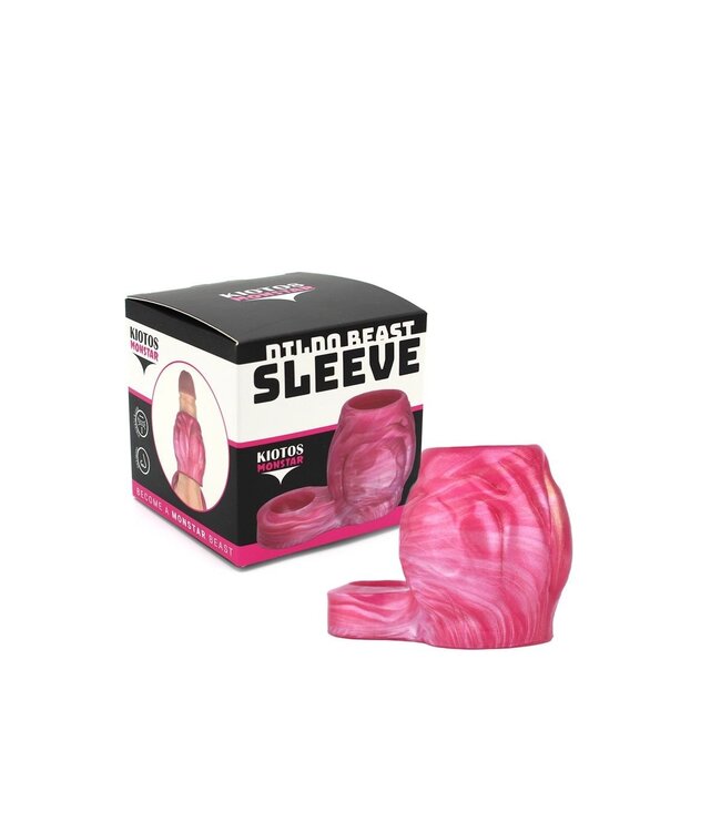 Kiotos Monstar Kiotos Monstar Siliconen Penis Sleeve Met Ballstretcher Opening XXL Girth