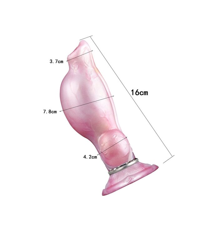 Kiotos Monstar Kiotos Opblaasbare Siliconen Dildo 19,5 cm Met Verstelbare Diameter