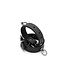 Elegant Black Leather Mini Handcuffs with O-Ring for BDSM Play