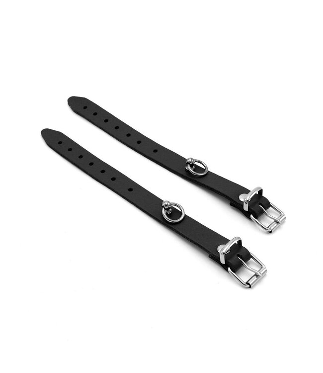 Zelle Leder Mini-Handschellen Schwarz – Eleganz trifft BDSM-Vergnügen