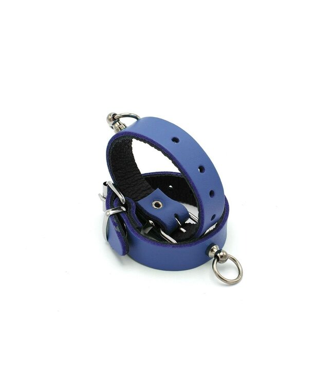 Elegante Zelle Leder-Handschellen Mini O-Ring – Verstellbar & Vielseitig