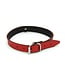 Echt Leren Mini O-Ring Halsband Rood | Verstelbare BDSM Collar 38-51 cm