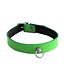 Echt Leren BDSM Mini Collar Met O-Ring Groen 49 cm Breedte 2 cm