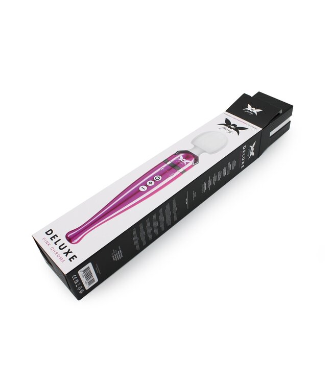 Pixey Pixey Deluxe Pink Chrome – Kraftvoller, wiederaufladbarer Stabvibrator