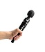 Pixey Pixey Deluxe Rechargeable Wand Vibrator - 5 Speeds, Black Chrome
