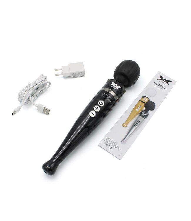 Pixey Pixey Deluxe Stabvibrator – Stark, wiederaufladbar & elegant in Schwarz Chrom