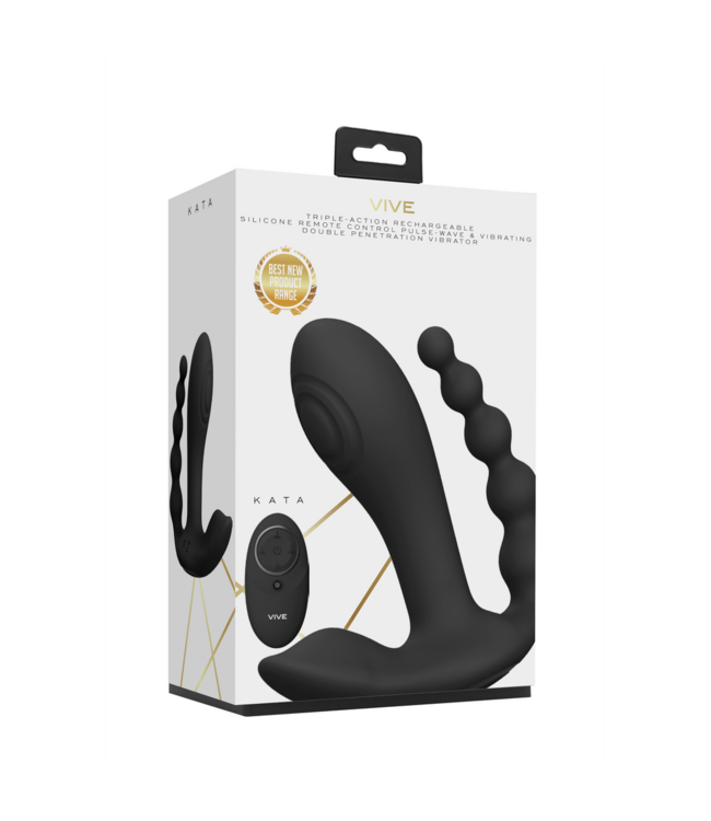 Vive Vive Triplix Wave Vibrator - Stil, Waterdicht Met Afstandsbediening