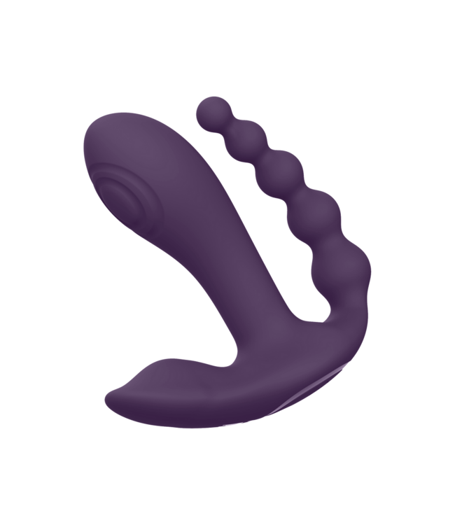 Vive Vive Tri-Motor Pulse Wave Vibrator Paars Met Afstandsbediening En USB