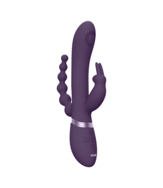 Vive RINI Rabbit Vibrator Purple - 3 Motors, 1000+ Functions, USB Rechargeable