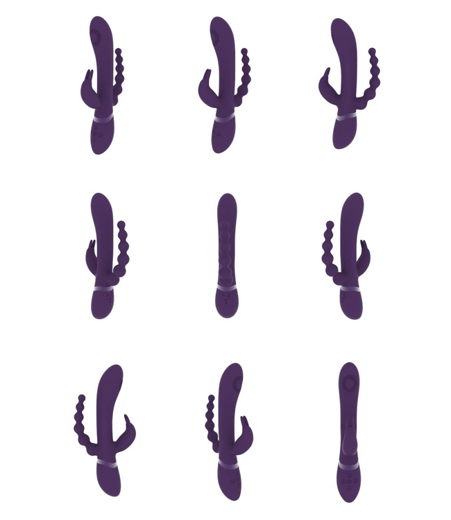 Vive RINI Rabbit Vibrator Purple - 3 Motors, 1000+ Functions, USB Rechargeable