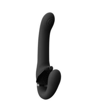 Vive Satu Strapless Strapon Black - Dual Vibe & Pulse Wave Pleasure Experience