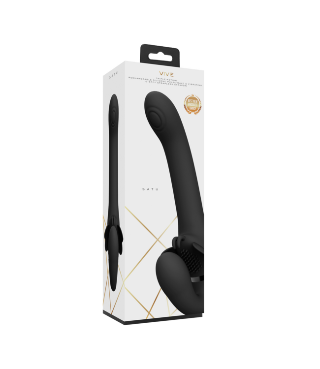 Vive Pulse-Wave Strapless Strapon Met Triple NG F1 Motoren En Vibratie