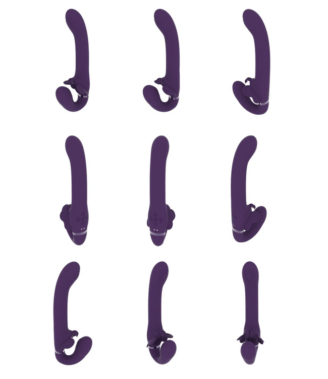 Vive Satu Strapless Strap-On: Dual Pleasure with Vibration & Pulse-Wave Motion
