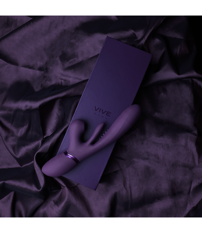 Vive Kura G-Punkt-Vibrator – Innovative Zungen- und Klitorisstimulation in Lila