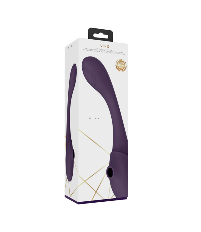 Vive Mirai Double Ended Pulse Wave Vibrator - Waterproof & Powerful Pleasure