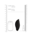 Vive VIVE Silicone Lay On Vibrator Met Stimulerende Vleugels En 10 Modi