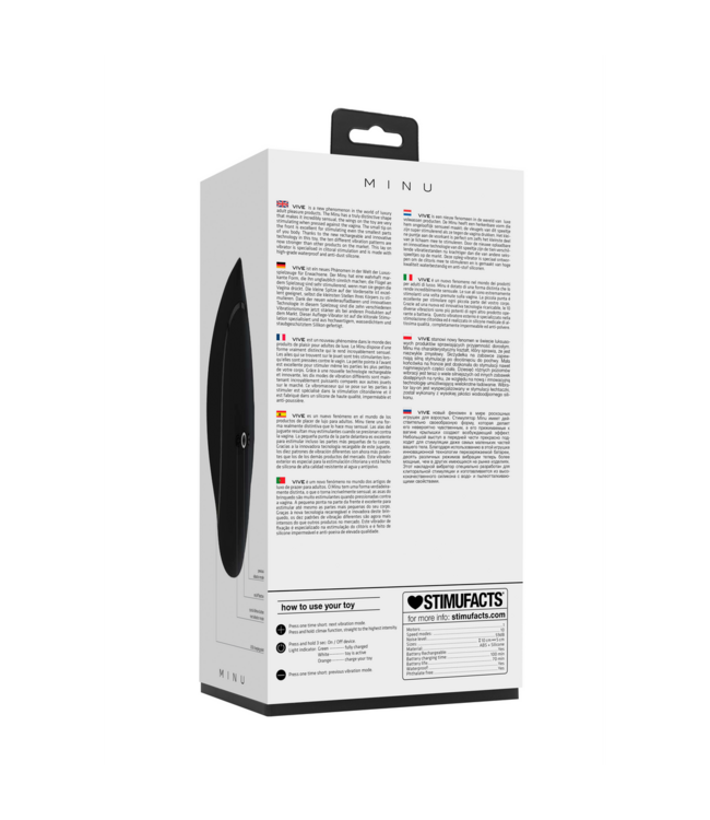 Vive VIVE Silicone Lay On Vibrator Met Stimulerende Vleugels En 10 Modi