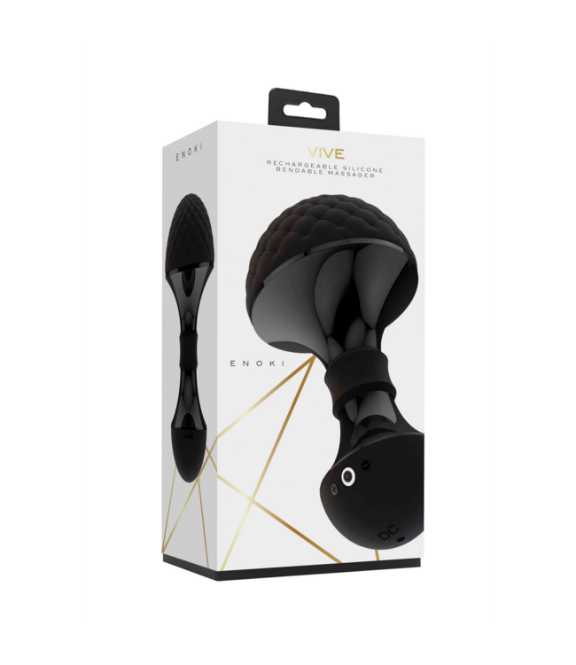 Vive Enoki Luxury Waterproof Flexible Wand Massager for Ultimate Pleasure