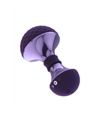 Vive Enoki Luxury Silicone Wand Massager - Waterproof & Flexible, Purple