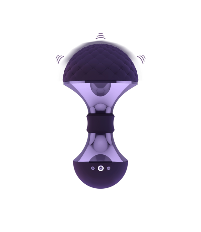 Vive VIVE Enoki Flexibele Siliconen Wand Massager Met Climaxfunctie – Paars