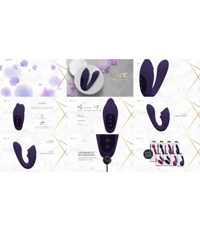 Vive Vive Dubbele Motor G-Spot Vibrator Met Siliconen En Waterdichte Behuizing
