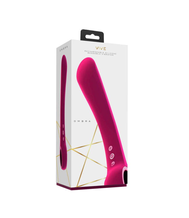 Vive Ombra Flexible Vibrator - 10 Vibration Modes & Soft Silicone Design