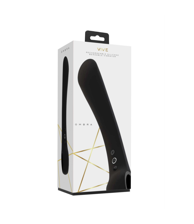 Vive Ombra Flexible Rechargeable Vibrator: Luxurious Pleasure Anywhere