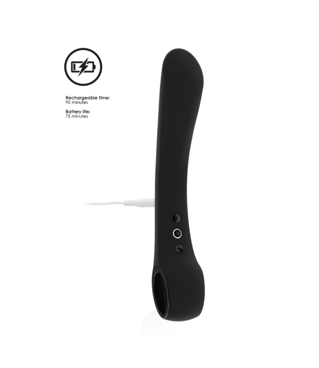 Vive VIVE Flexibele Oplaadbare Siliconen Vibrator Met 10 Vibratiepatronen Zwart