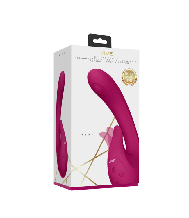 Vive Vive Pulse Wave G-Spot Vibrator Met 3 Motoren Waterdicht Roze