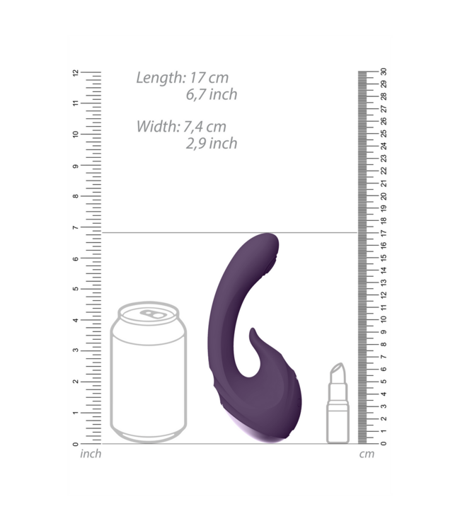 Vive Vive Pulse Wave G-Spot Vibrator Paars Met 3 Motoren En USB Oplaadbaar