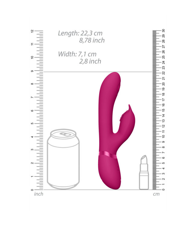 Vive Aimi Pulse Wave G-Spot Rabbit - Pink Vibrator with 3 Motors