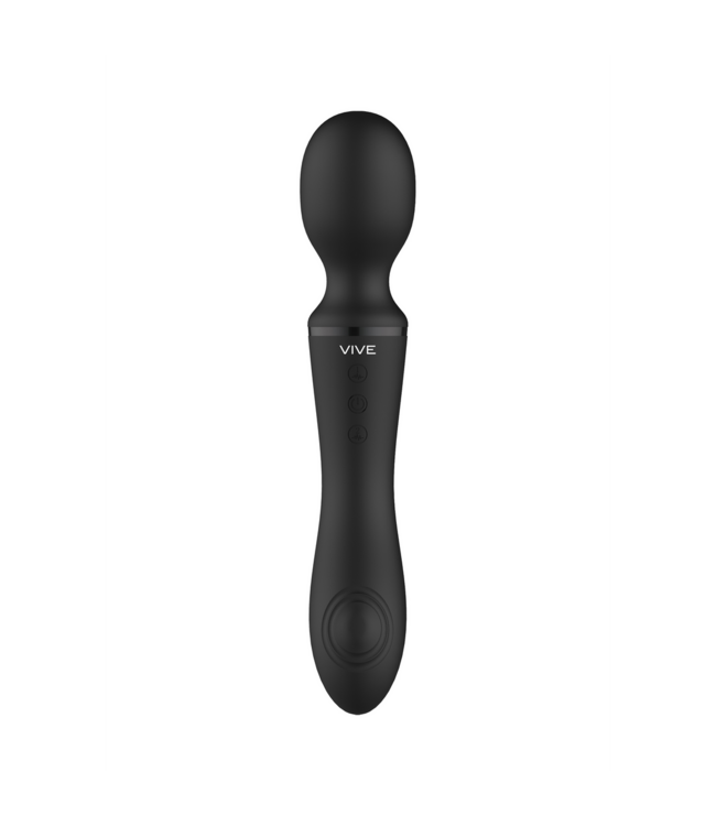 Vive Vive Dual Pulse Wand Vibrator Zwart | 100+ Instellingen & Waterdicht