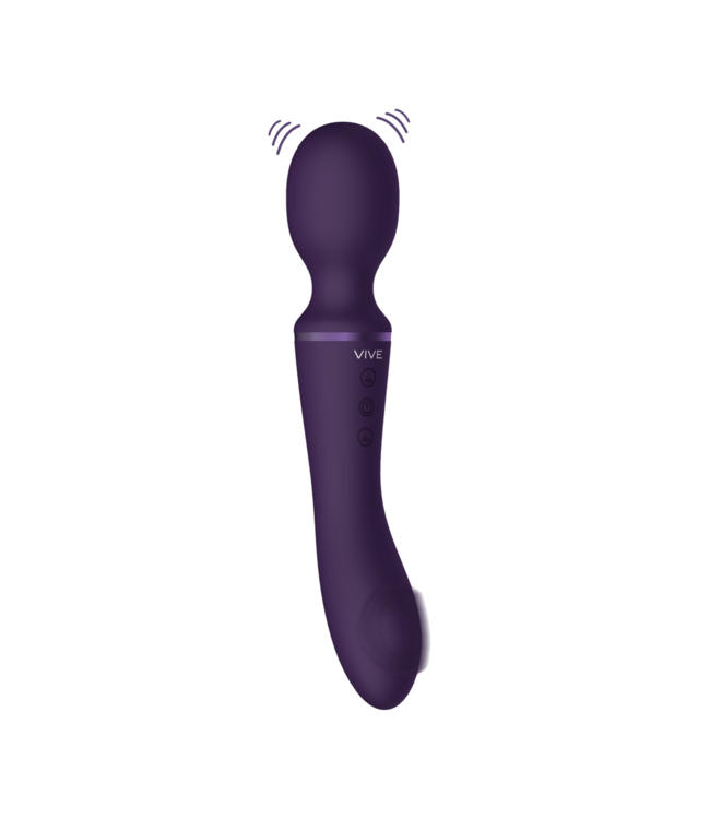 Vive Vive Dual Motor Wand Vibrator Paars - 100+ Functies, Waterdicht & Oplaadbaar