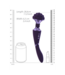 Vive Vive Paarse Shiatsu Massage Wand Met 24 Stimulatiepunten En 10 Vibraties