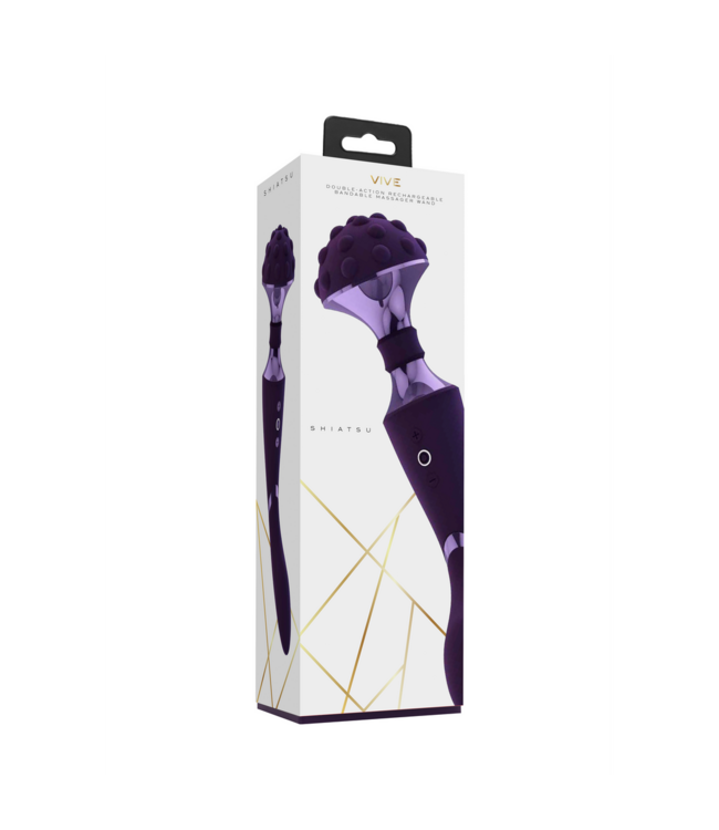 Vive Vive Shiatsu-Stabvibrator Lila – Eleganz, Genuss & Entspannung in Komfort
