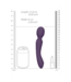 Vive Vive Dual Motor Pulse Wave Vibrating Wand Paars Hypoallergeen Siliconen