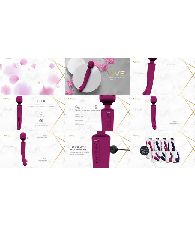 Vive Kiku Dual-Function G-Spot & Tongue Vibrator for Ultimate Pleasure