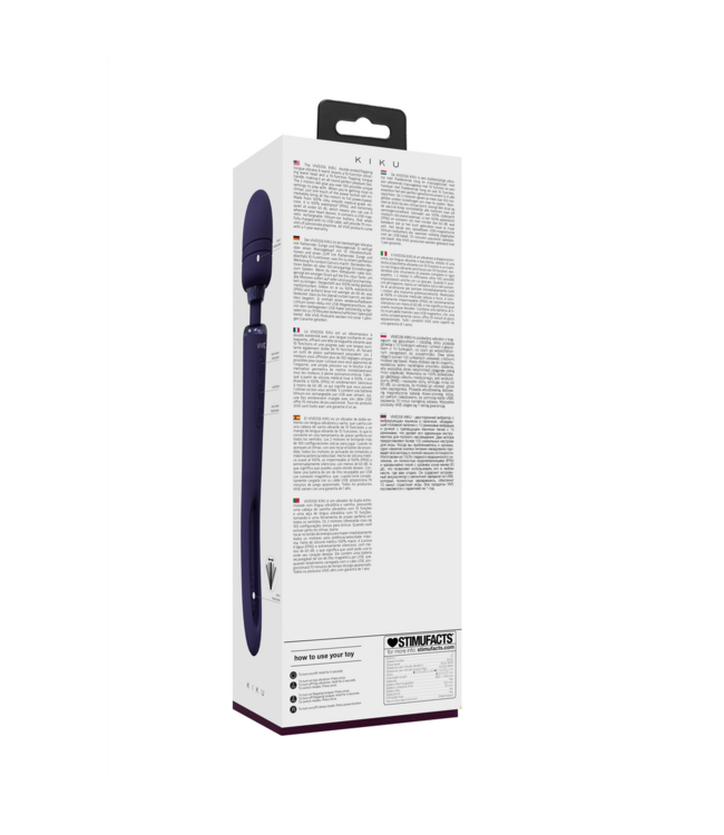 Vive VIVE056 Dubbelzijdige Vibrator Wand Met 10-Functies En G-Spot Flapper