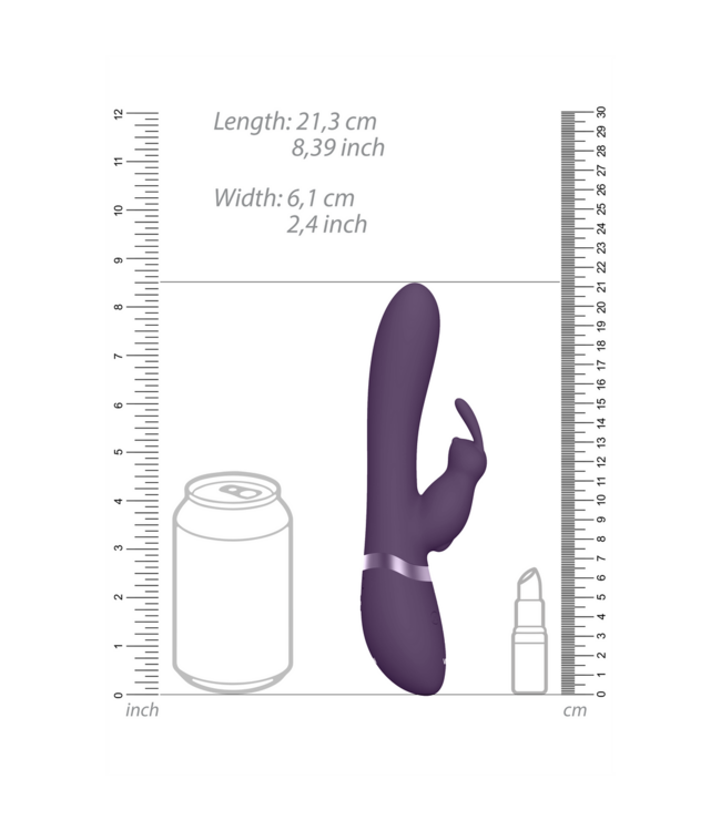 Vive Taka Rabbit-Vibrator Lila | Aufblasbar & vielseitig für sinnliches Vergnügen