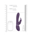 Vive Vive Inflatable Rabbit Vibrator Paars Met 3 Motoren En 100 Combinaties