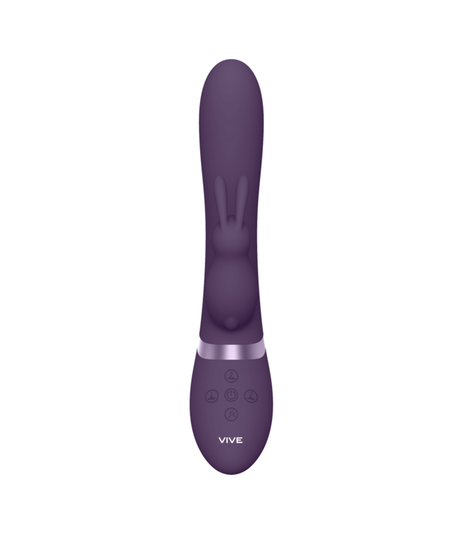 Vive Vive Inflatable Rabbit Vibrator Paars Met 3 Motoren En 100 Combinaties
