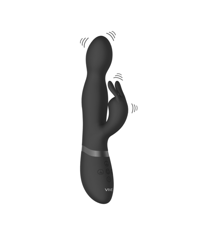 Vive Vive Rotating Rabbit Vibrator Van Medische Siliconen Met 10 Modi En USB