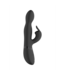 Vive Niva Black Rotating Rabbit Vibrator - 10 Modes, 100% Silicone Luxury