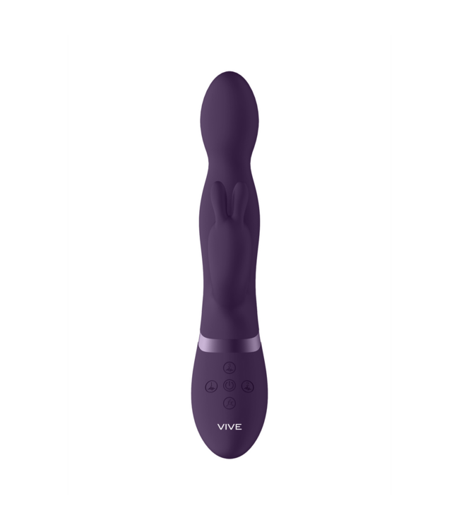 Vive Vive 360° Roterende Rabbit Vibrator Paars Met 10 Modi En USB-Opladen
